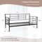 Costway Twin Size Metal Daybed Heavy Duty Sofa Bed Frame Mattress Foundation Black